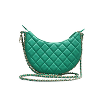 Load image into Gallery viewer, Chanel Lambskin Quilted Small Hobo Bag Green
