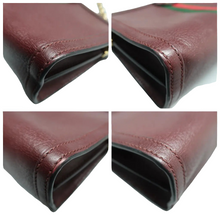 Load image into Gallery viewer, Gucci Ophidia Leather Crossbody Bag Maroon

