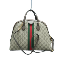 Load image into Gallery viewer, Gucci Ophidia Dome Top Handle Canvas Satchel Bag Brown
