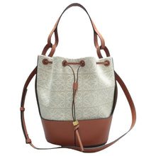 Load image into Gallery viewer, LOEWE Balloon Leather &amp;Fabric Satchel Bag Bicolor
