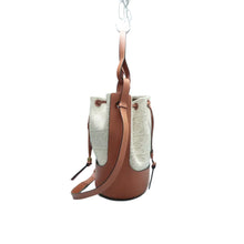 Load image into Gallery viewer, LOEWE Balloon Leather &amp;Fabric Satchel Bag Bicolor
