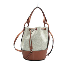 Load image into Gallery viewer, LOEWE Balloon Leather &amp;Fabric Satchel Bag Bicolor
