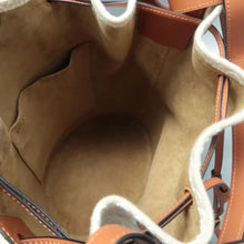 Load image into Gallery viewer, LOEWE Balloon Leather &amp;Fabric Satchel Bag Bicolor
