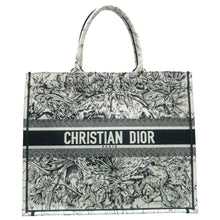 Load image into Gallery viewer, Christian Dior Book Tote Fabric Shoulder Bag Bicolor
