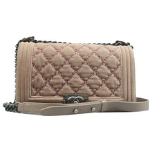 Load image into Gallery viewer, CHANEL Boy Leather Shoulder Bag Beige
