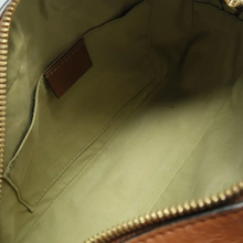 Load image into Gallery viewer, GUCCI Leather&amp;Fabric Shoulder Bag Beige
