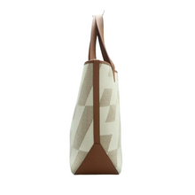 Load image into Gallery viewer, Hermès Cabas H en Biais Fabric Tote Bag Beige

