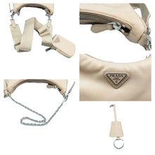 Load image into Gallery viewer, PRADA Re-edition Nylon Shoulder Bag Beige
