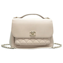 Load image into Gallery viewer, CHANEL Business Affinity Leather Satchel Bag Beige
