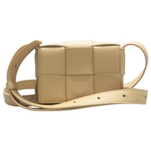 Load image into Gallery viewer, Bottega Veneta Candy Cassette Maxi Intreccio  Lambskin Crossbody Bag Beige
