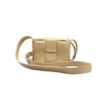 Load image into Gallery viewer, Bottega Veneta Candy Cassette Maxi Intreccio  Lambskin Crossbody Bag Beige
