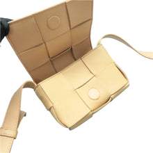 Load image into Gallery viewer, Bottega Veneta Candy Cassette Maxi Intreccio  Lambskin Crossbody Bag Beige
