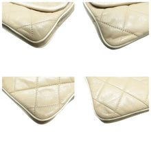 Load image into Gallery viewer, CHANEL East West Mademoiselle Flap Leather Shoulder Bag Beige
