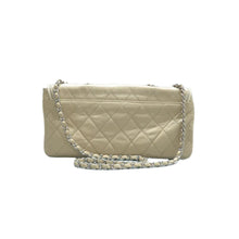 Load image into Gallery viewer, CHANEL East West Mademoiselle Flap Leather Shoulder Bag Beige
