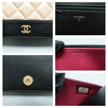 Load image into Gallery viewer, Chanel WOC Aged Calfskin Quilted Gabrielle Shoulder Bag Beige Black
