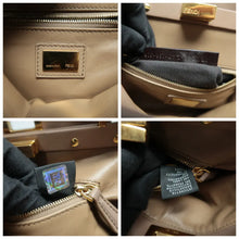 Load image into Gallery viewer, FENDI Peekaboo Iconic Leather Satchel Bag Beige
