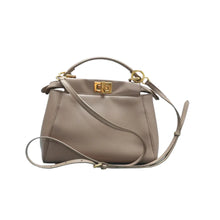 Load image into Gallery viewer, FENDI Peekaboo Iconic Leather Satchel Bag Beige
