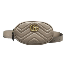 Load image into Gallery viewer, GUCCI GG Marmont Leather Belt Bag Beige
