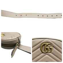 Load image into Gallery viewer, GUCCI GG Marmont Leather Belt Bag Beige
