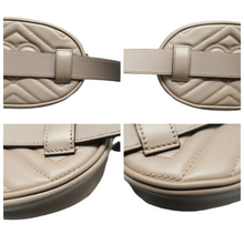 Load image into Gallery viewer, GUCCI GG Marmont Leather Belt Bag Beige
