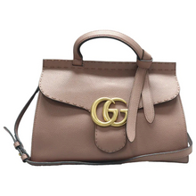 Load image into Gallery viewer, GUCCI GG Marmont Leather Satchel Bag Beige
