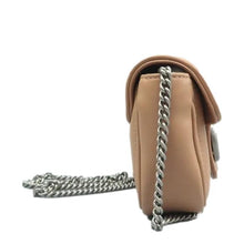 Load image into Gallery viewer, GUCCI GG Marmont Mini Leather Shoulder Bag Beige
