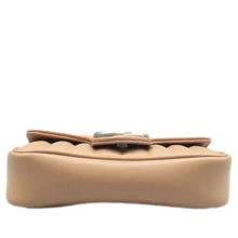 Load image into Gallery viewer, GUCCI GG Marmont Mini Leather Shoulder Bag Beige
