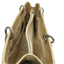 Load image into Gallery viewer, CHANEL Grand Shopping Leather Shoulder Bag Beige
