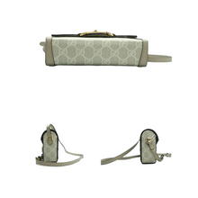 Load image into Gallery viewer, GUCCI Horsebit 1955 Canvas Shoulder Bag Beige
