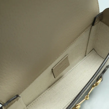 Load image into Gallery viewer, GUCCI Horsebit 1955 Canvas Shoulder Bag Beige
