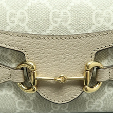 Load image into Gallery viewer, GUCCI Horsebit 1955 Canvas Shoulder Bag Beige
