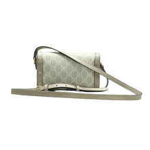 Load image into Gallery viewer, GUCCI Horsebit 1955 Canvas Shoulder Bag Beige
