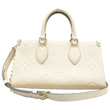 Load image into Gallery viewer, Louis Vuitton Onthego East West Monogram Leather Satchel Bag White
