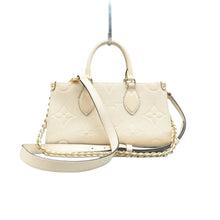 Load image into Gallery viewer, Louis Vuitton Onthego East West Monogram Leather Satchel Bag White
