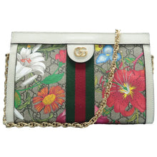 Load image into Gallery viewer, Gucci Ophidia Chain Canvas Shoulder Bag Beige
