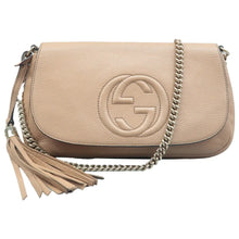 Load image into Gallery viewer, GUCCI Soho Patent Leather Shoulder Bag Beige
