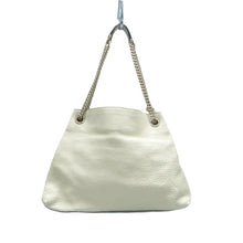 Load image into Gallery viewer, Gucci Soho Pebbled Calfskin Medium Chain Shoulder Bag Off White
