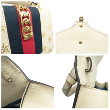 Load image into Gallery viewer, Gucci Sylvie Mini Bee Star Leather Crossbody Bag Off White
