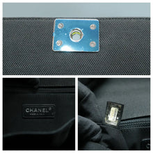Load image into Gallery viewer, Chanel Fluo Boy Flap Canvas Quilted Medium Shoulder Bag Black Grey Yellow
