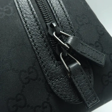 Load image into Gallery viewer, Gucci Canvas Shoulder Bag Black
