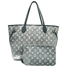 Load image into Gallery viewer, Louis Vuitton Neverfull MM W/P Monogram Fabric Shoulder Bag Black
