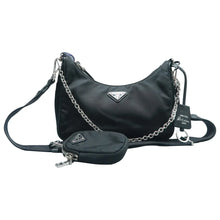Load image into Gallery viewer, Prada Re-edition Nylon Shoulder Bag Black

