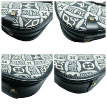 Load image into Gallery viewer, Louis Vuitton Saumur  Monogram Leather&amp;Cloth Shoulder Bag Black
