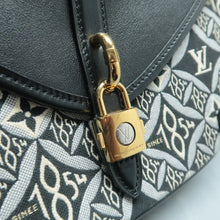 Load image into Gallery viewer, Louis Vuitton Saumur  Monogram Leather&amp;Cloth Shoulder Bag Black
