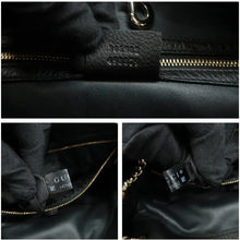 Load image into Gallery viewer, Gucci  Soho Pebbled Calfskin Medium Chain Shoulder Bag Black
