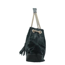 Load image into Gallery viewer, Gucci  Soho Pebbled Calfskin Medium Chain Shoulder Bag Black
