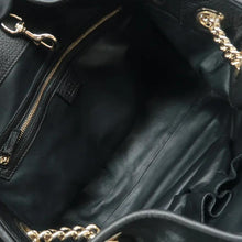 Load image into Gallery viewer, Gucci  Soho Pebbled Calfskin Medium Chain Shoulder Bag Black
