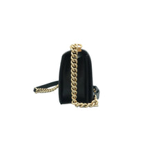 Load image into Gallery viewer, CHANEL Boy Leather Shoulder Bag Black
