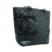 Load image into Gallery viewer, Chanel Cambon Leather Shoulder Bag Black
