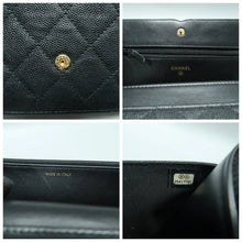 Load image into Gallery viewer, Chanel  CC Filigree Small Flap Caviar Leather Shoulder Bag Black
